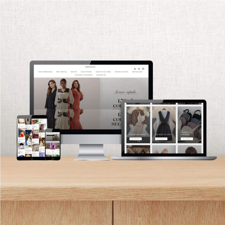 Anasofia online store on multiple devices